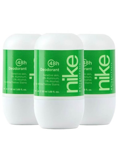 Pack Nike Ginger Tonic Man Desodorante Roll On 50ml 3 uds