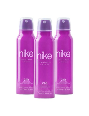 Pack Nike Purple Mood Woman Desodorante Spray 200ml 3 uds