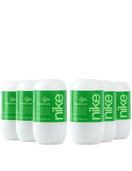 Pack Nike Ginger Tonic Man Desodorante Roll On 50ml 6 uds