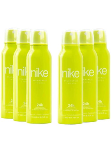 Pack Nike Yummy Musk Woman Desodorante Spray 200ml 6 uds