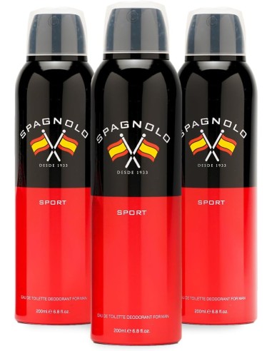 Pack Spagnolo Sport Desodorante Spray 3 x 200 ml