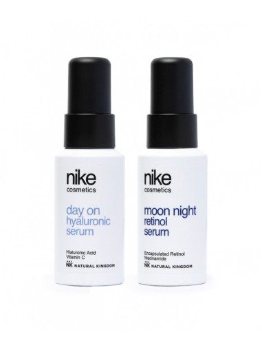 Pack nikecosmetics Day&Night Sérum Day On Hyaluronic 30 ml + Sérum Moon Night Retinol 30 ml