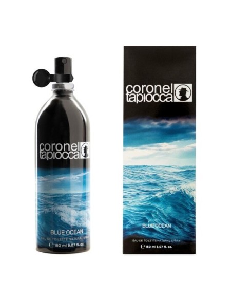 CORONEL TAPIOCCA - Blue Ocean, Colonia hombre, 150 ml, Estuche de regalo, Perfume Formato Spray, Eau de Toilette Natural y masculina con vaporizador, Aroma Cítrico Especiado, Fragancia Fresca y de larga duración ✅ Entrega 24/72h