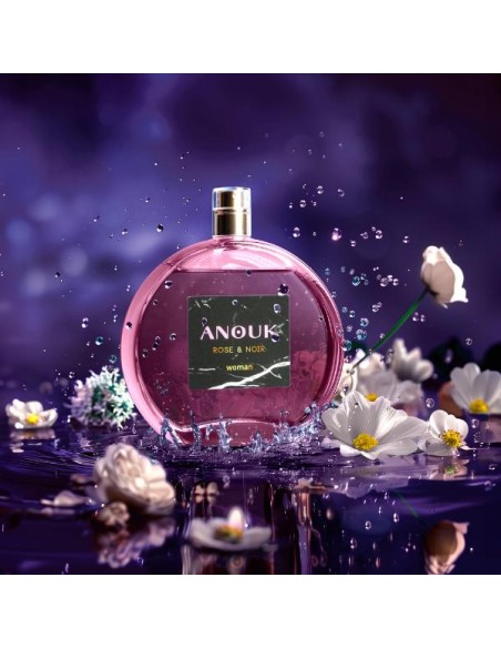 ANOUK - Rose & Noir, Colonia mujer, 200 ml, Estuche de regalo, Perfume Formato Spray, Eau de Toilette Natural y femenina, Aroma Dulce y Floral, Fragancia Fresca, Delicada y de larga duración ✅ Entrega 24/72h