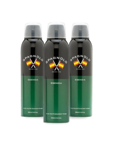 Pack Spagnolo Esencia Desodorante Spray 200ml 3 uds
