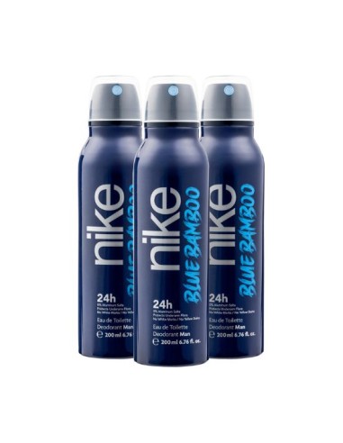 Pack Nike Blue Bamboo Man Desodorante Spray 200ml 3 uds