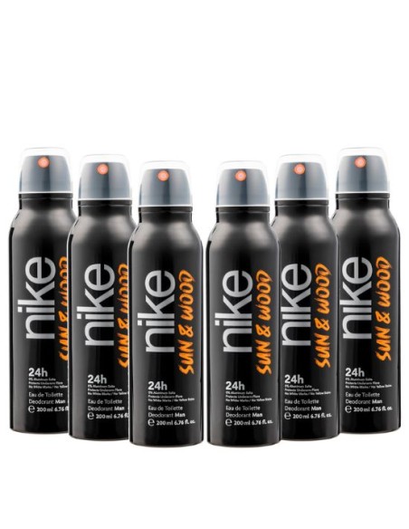 Pack Nike Sun & Wood Man Desodorante Spray 200ml 6 uds