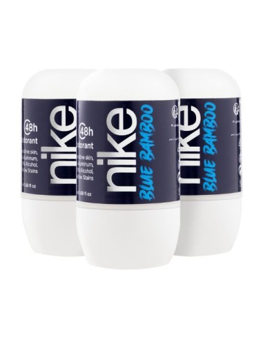 Pack Nike Blue Bamboo Man Desodorante Roll-on 50ml 3 uds