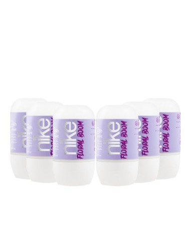 Pack Nike Floral Boom Woman Desodorante Roll-on 50ml 6 uds