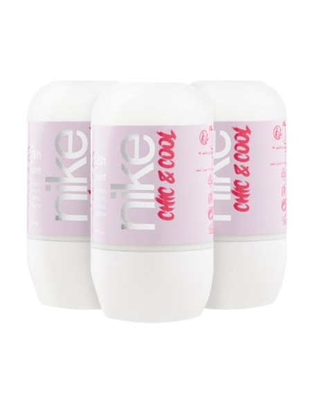 Pack Nike Chic & Cool Woman Desodorante Roll-on 50ml 3 uds Pack Nike Chic & Cool Woman Desodorante Roll-on 50ml 3 uds