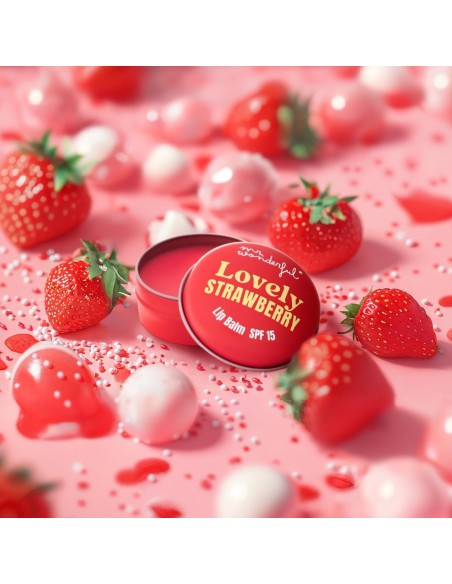 Mr. Wonderful Lovely Strawberry  Lip Balm SPF15 15 gr.