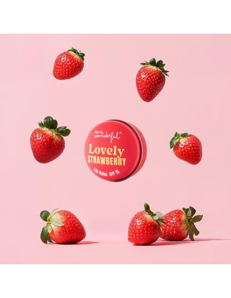 Mr. Wonderful Lovely Strawberry  Lip Balm SPF15 15ml