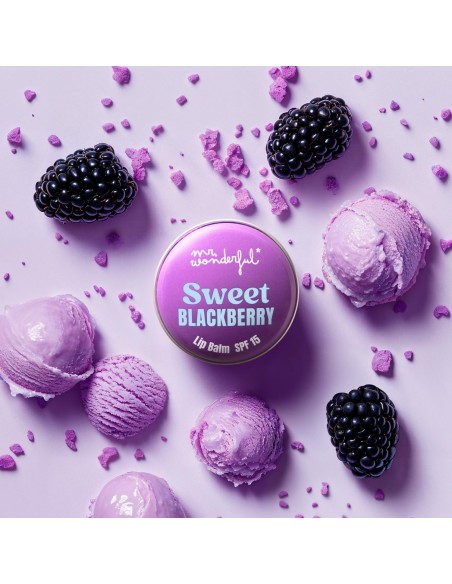 Mr. Wonderful Sweet Blackberry  Lip Balm SPF15 15 gr.