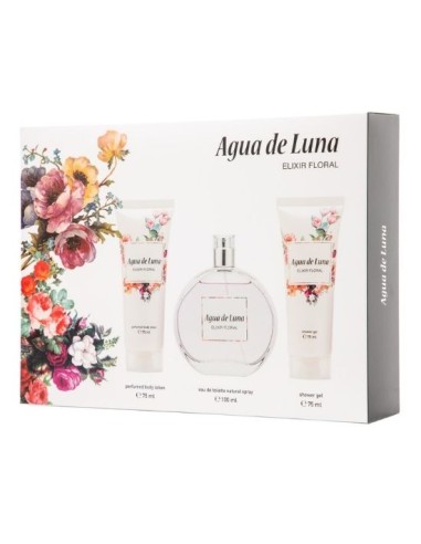 AGUA DE LUNA - Elixir Floral, Colonia mujer, 200 ml, Estuche de regalo, Perfume en Formato Spray, Eau de Toilette Natural y femenina, Aroma Cítrico y Floral, Fragancia Fresca de larga duración ✅ Entrega 24/72h