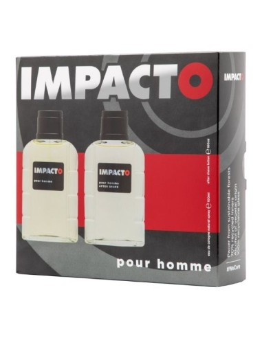 IMPACTO - Classic, Agua de Colonia hombre, 200 ml, Estuche de regalo, Perfume Formato Spray, Eau de Toilette Natural y masculina, Aroma Cítrico, Fragancia Fresca, Elegante y de larga duración ✅ Entrega 24/72h