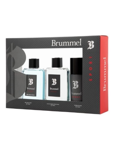 BRUMMEL - Sport, Agua de Colonia hombre 125 ml, 250 ml, Estuche de regalo, Eau de Toilette masculina, Perfume Elegante y Sofisticado, Aroma Oriental Amaderado, Fragancia Fresca de larga duración ✅ Entrega 24/72h