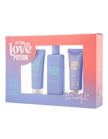 MR WONDERFUL - I'm Your Love Potion, Colonia mujer, 75 ml, 150 ml, Estuche de regalo, Perfume Formato Spray, Eau de Toilette Natural y femenina, Aroma Floral Afrutado, Fragancia Fresca y de larga duración ✅ Entrega 24/72h