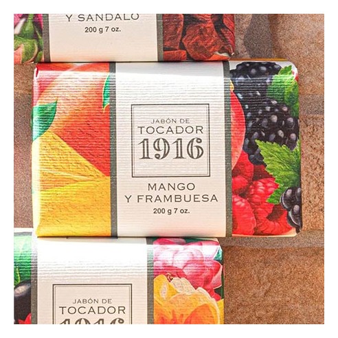 1916 Sabonete higiênico Mango & Raspberry 200gr