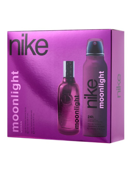 NIKE - Moonlight Woman Estuche de regalo de 2 piezas, Perfume Spray, Eau de Toilette femenina, Aroma de larga duración - Entrega 24/72h