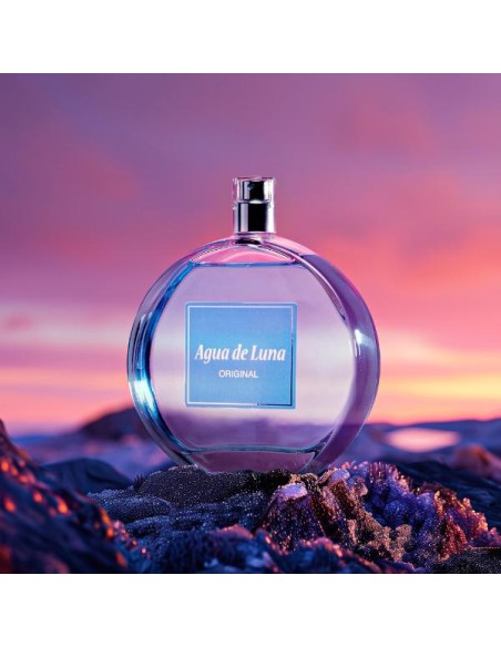 AGUA DE LUNA - Original, Colonia mujer, 100 ml, 200 ml, Estuche de regalo, Perfume en Formato Spray, Eau de Toilette Natural y femenina, Aroma Floral, Fragancia Fresca y de larga duración ✅ Entrega 24/72h
