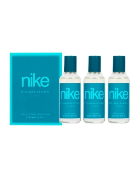 Nike Embalagem Turquoise Vibes Eau de Toilette para homens 30 ml x 3 unidades
