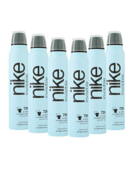 Pack Nike Invisible Desodorante Spray Antitranspirante 200 ml x 6 uds