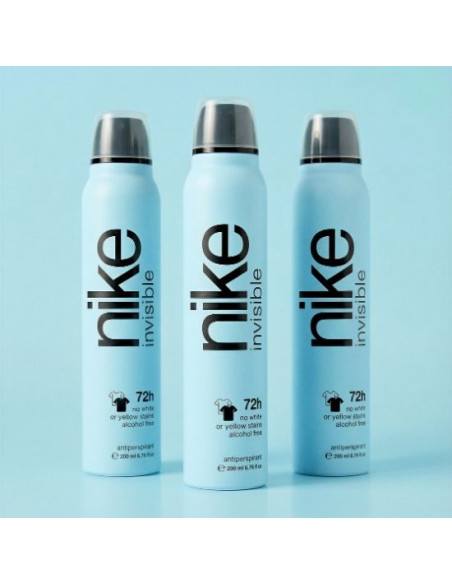 Nike Invisible desodorante Spray Antiperspirant 200 ml (Pack de 3 und)