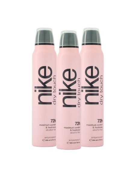 Nike Dry Touch desodorante Spray Antiperspirant 200 ml (Pack de 3 und)