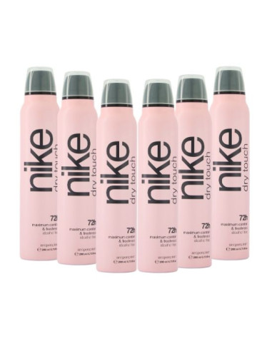 Pack Nike Dry Touch Desodorante Spray Antitranspirante 200ml x 6 uds