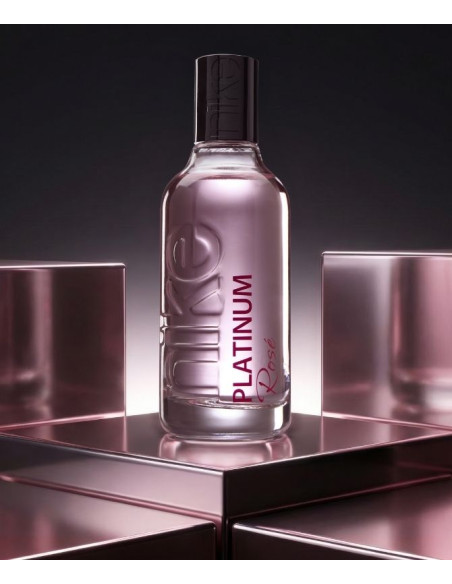 NIKE - Platinum Rose Woman, Colonia mujer, 150 ml, Perfume Formato Spray, Eau de Toilette Natural y femenina, Aroma Frutal Amaderado, Fragancia Fresca, Sensual y de larga duración, Entrega 24/72h