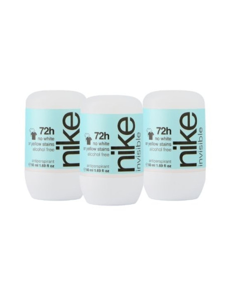Nike Invisible desodorante Roll-On 50ml (Pack de 3 und)