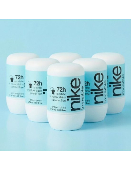 Nike Invisible desodorante Roll-On 50ml (Pack de 6 und)
