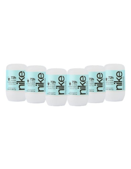 Nike Invisible desodorante Roll-On 50ml (Pack de 6 und)
