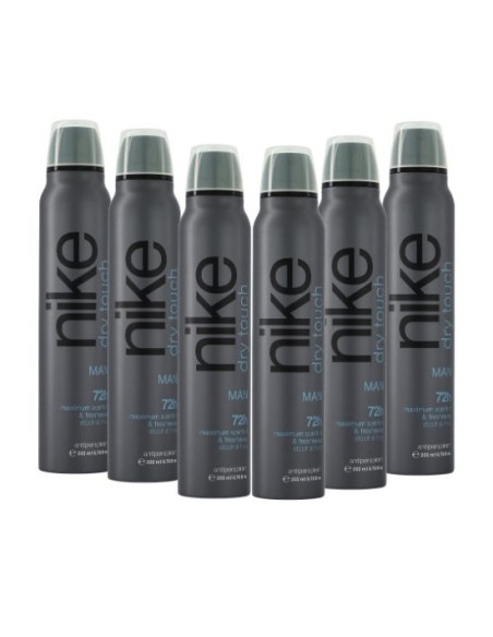Nike Dry Touch Man desodorante Spray Antiperspirant 200 ml (Pack de 6 und)