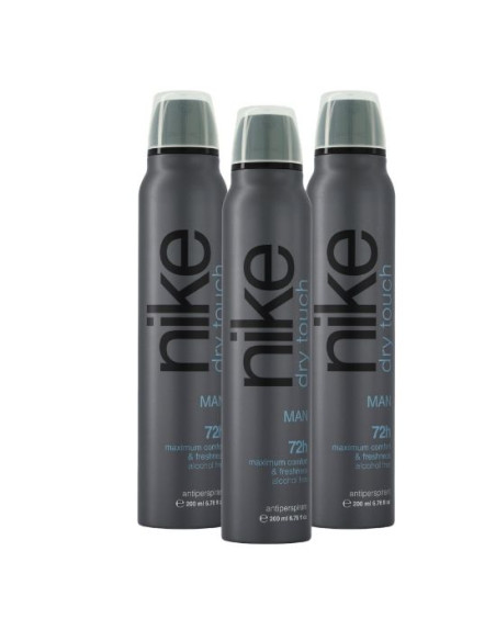 Pack Nike Dry Touch Man Desodorante Spray Antitranspirante 200 ml x 3 uds