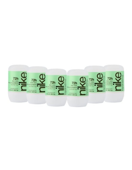 Pack Nike Hydrating Desodorante Roll-On Antitranspirante 50ml x 6 uds