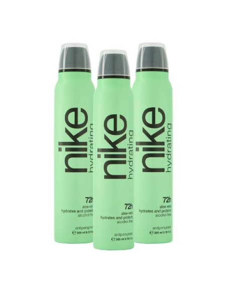 Nike Hydrating desodorante Spray Antiperspirant 200 ml (Pack de 3 und)