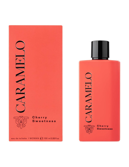 CARAMELO - Cherry Sweetness Woman, Perfume Mujer, 100 ml, Colonia Mujer, Eau de Toilette Femenina, Aroma Cítrico y Floral, Fragancia intensa y de larga duración, Entrega 24/72h