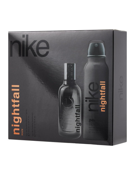 NIKE - Nightfall Man Colonia hombre, 100 ml, 150 ml, Estuche de regalo de 2 piezas, Perfume Spray, Eau de Toilette Masculina, Aroma larga duración - Entrega 24/72h