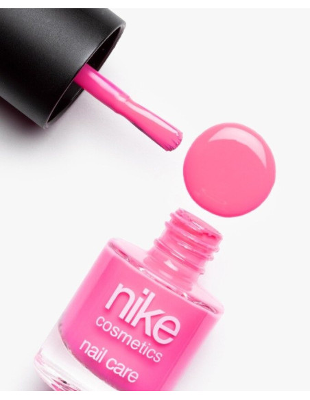 Pack nikecosmetics Laca de uñas Bubble Pink 8ml + Top coat 8ml