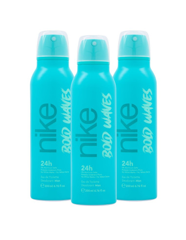 Nike Bold Waves Man Desodorante Spray 3 x 200ml