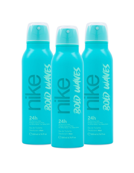 Nike Bold Waves Man Desodorante Spray 3 x 200ml