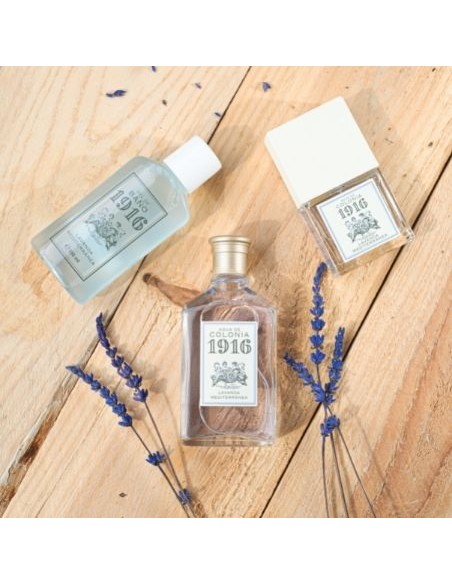 1916 - Lavanda Mediterránea, Agua de Colonia hombre y mujer, 200 ml, 400 ml, Estuche de regalo, Perfume unisex, Eau de Toilette masculina y femenina, Fragancia Fresca y Floral, Aroma de larga duración ✅ Entrega 24/72h