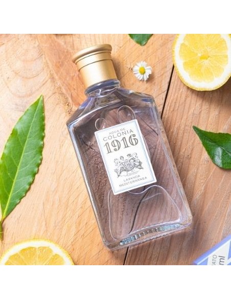 1916 - Lavanda Mediterránea, Agua de Colonia hombre y mujer, 200 ml, 400 ml, Estuche de regalo, Perfume unisex, Eau de Toilette masculina y femenina, Fragancia Fresca y Floral, Aroma de larga duración ✅ Entrega 24/72h