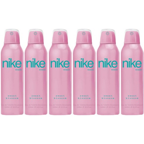 Pack Nike Sweet Blossom Desodorante para mujer Spray 200ml 6 uds.