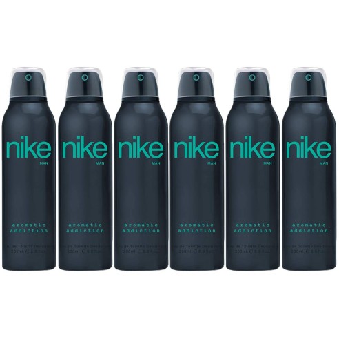 Pack Nike Aromatic Addiction Desodorante para hombre Spray 200ml 6 uds