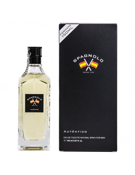 SPAGNOLO - Auténtico, Colonia hombre, 75ml, 150 ml, Estuche de regalo, Perfume Formato Spray, Eau de Toilette Natural y masculina, Aroma Cítrico Especiado, Fragancia Fresca, Clásica y de larga duración ✅ Entrega 24/72h
