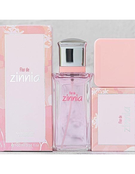ZINNIA - Flor de Zinnia, Colonia mujer, 100 ml, Estuche de regalo, Perfume Formato Spray, Eau de Toilette femenina, Aroma Dulce Afrutado, Fragancia Fresca de larga duración ✅ Entrega 24/72h