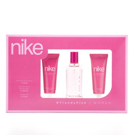 Nike Trendy Pink Estuche regalo EdT 100ml + Gel Baño 75ml + Body Lotion