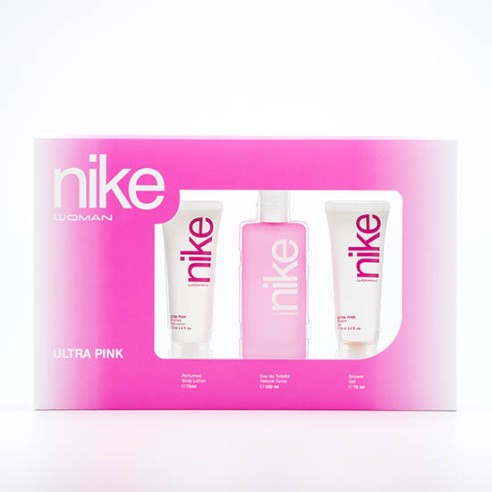 Nike Ultra Pink Woman Estuche de regalo EdT 100ml + Gel Baño 75ml + Body Lotion 75ml